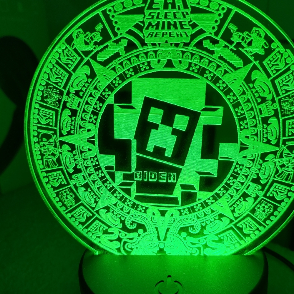Minecraft enderman led acrylic lamp personalized